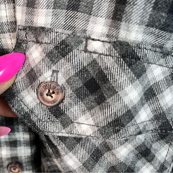 DULUTH TRADING CO Long Sleeve‎ Flannel Button Down Outdoor Gorpcore Comfy Cotton - Picture 5 of 5